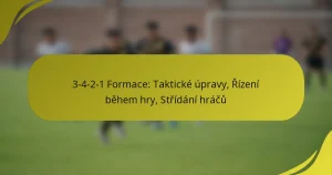 3-4-2-1 Formace: Taktické úpravy, Řízení během hry, Střídání hráčů
