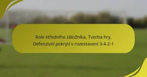 Role středního záložníka, Tvorba hry, Defenzivní pokrytí v rozestavení 3-4-2-1
